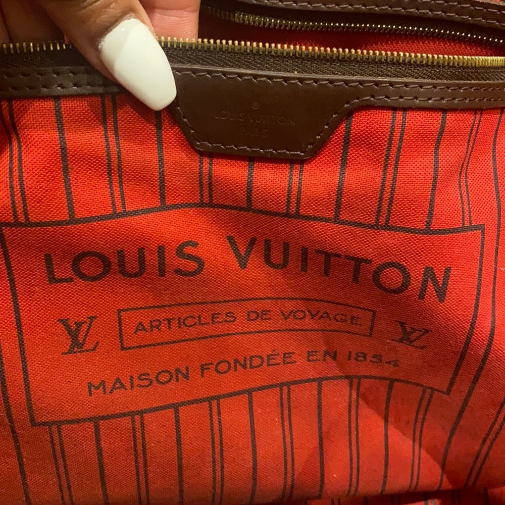 100% Authentic Louis Vuitton Never Full GM Damier - Picture 11 of 16